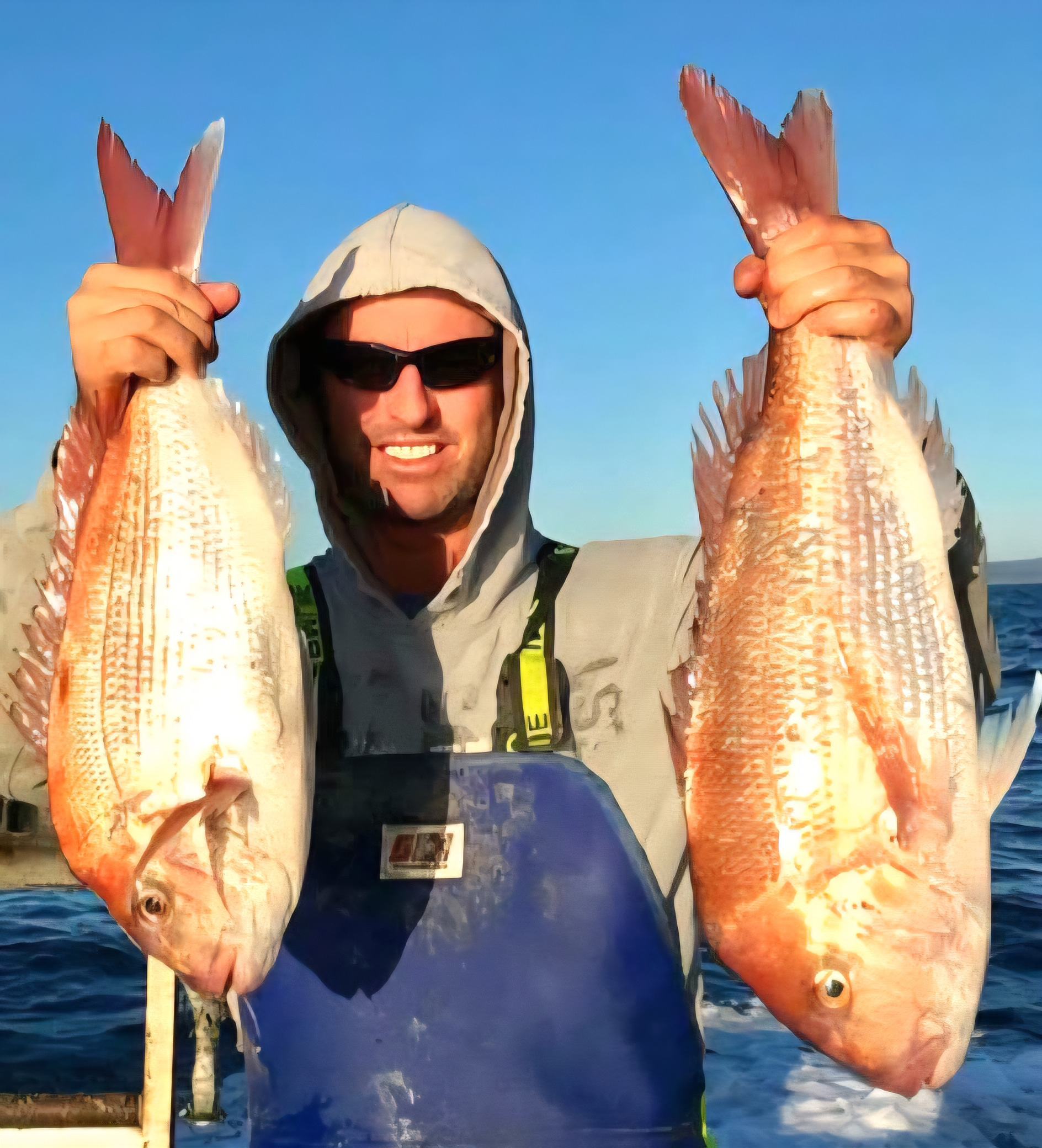 Trawler fisherman with fresh catch